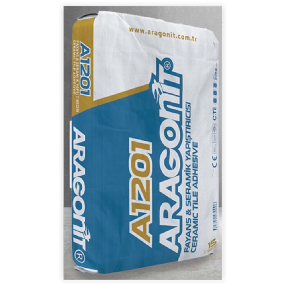 Aragonit Fayans ve Seramik Yapıştırıcı 25 kg (Gri)