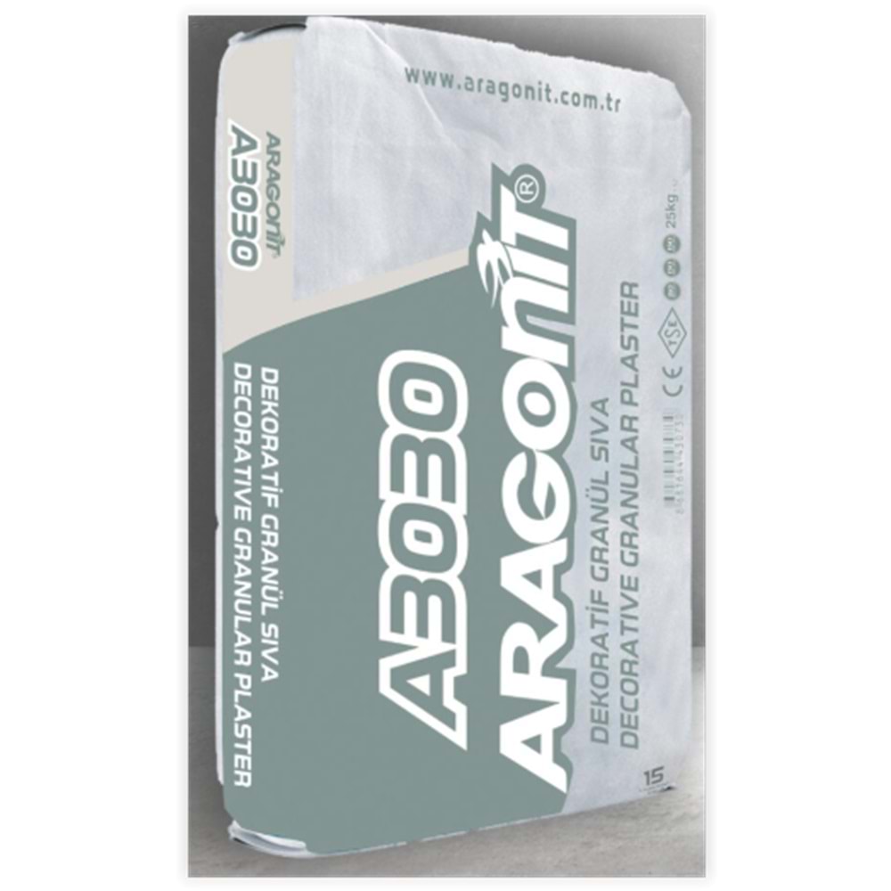 Aragonit Granül Sıva 25 kg (Beyaz)