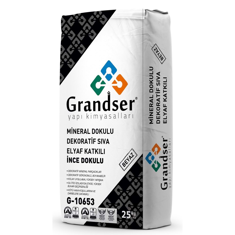 Grandser Mineral Dokulu Dekoratif Sıva (İnce) 25 kg
