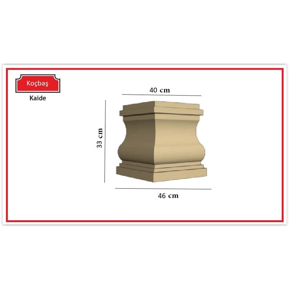Dekoras Kaide Koçbaş (Çap 40 cm)