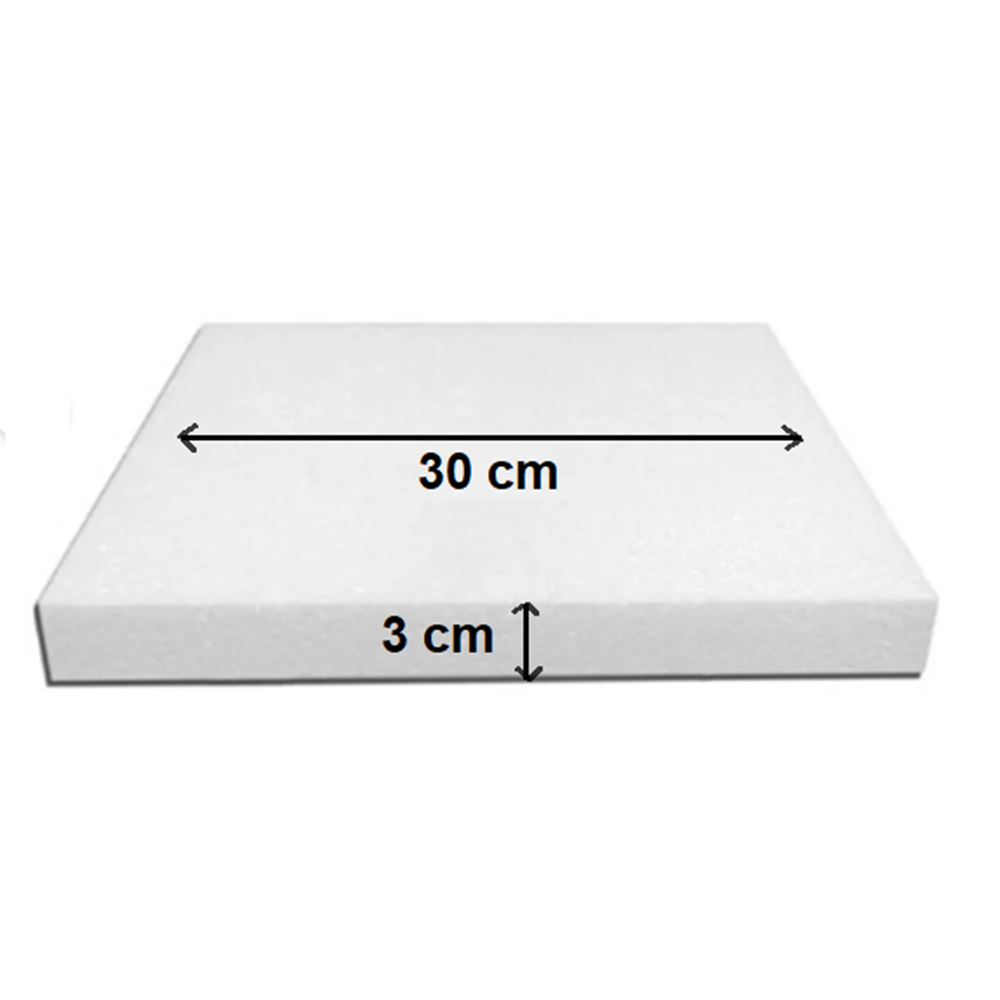 Strafor Kare Pasta Altlığı Taban (30x30x3 cm)