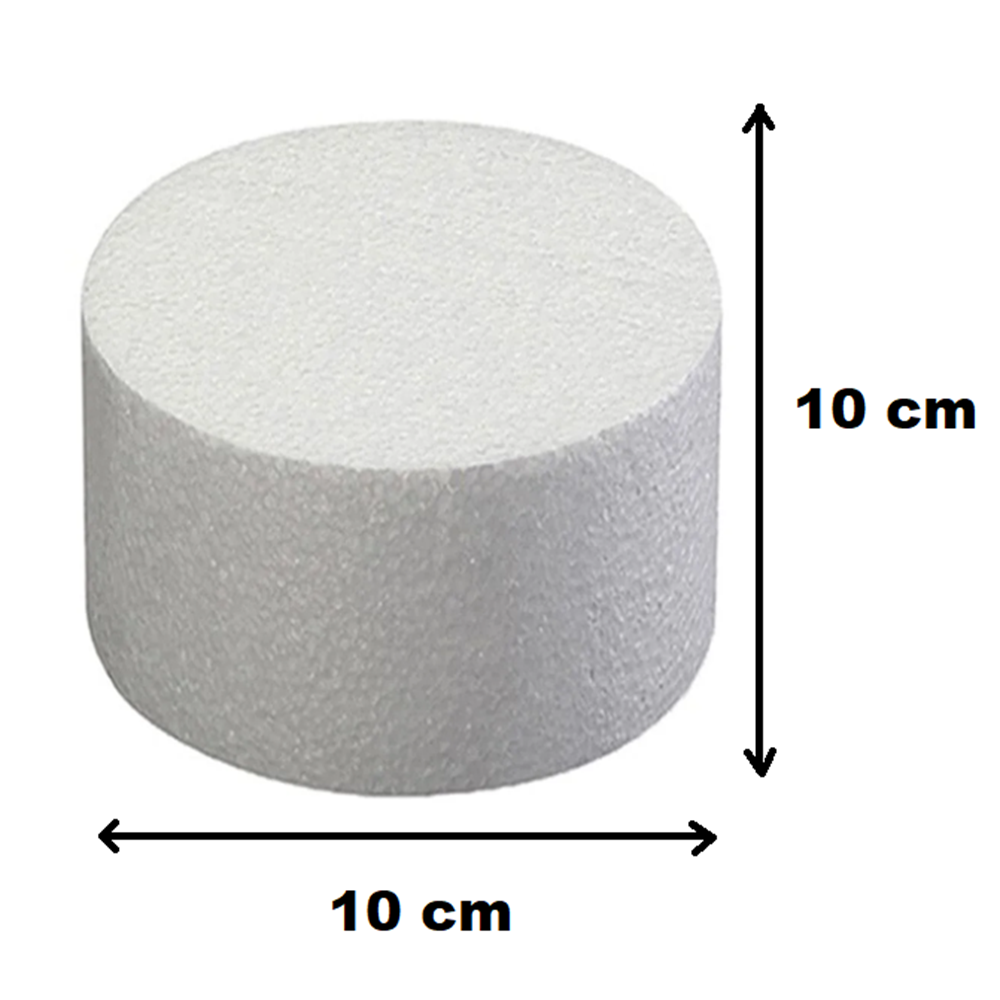 Strafor Tek Katlı Maket Pasta (10x10 cm)