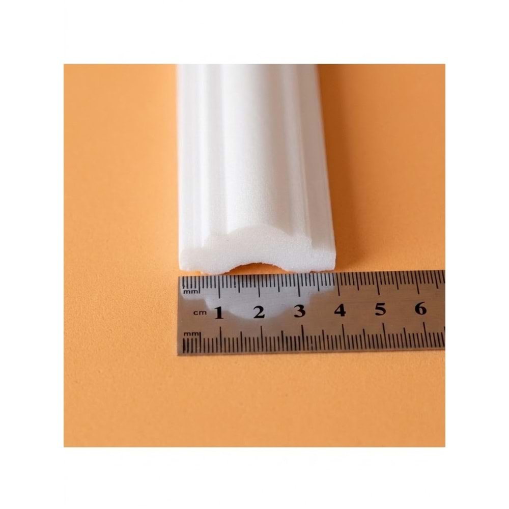 Dekoras Dekoratif Boyanabilir Strafor Hazır Kesimli Duvar Çıtası Paketi 4 Cm (iç içe)