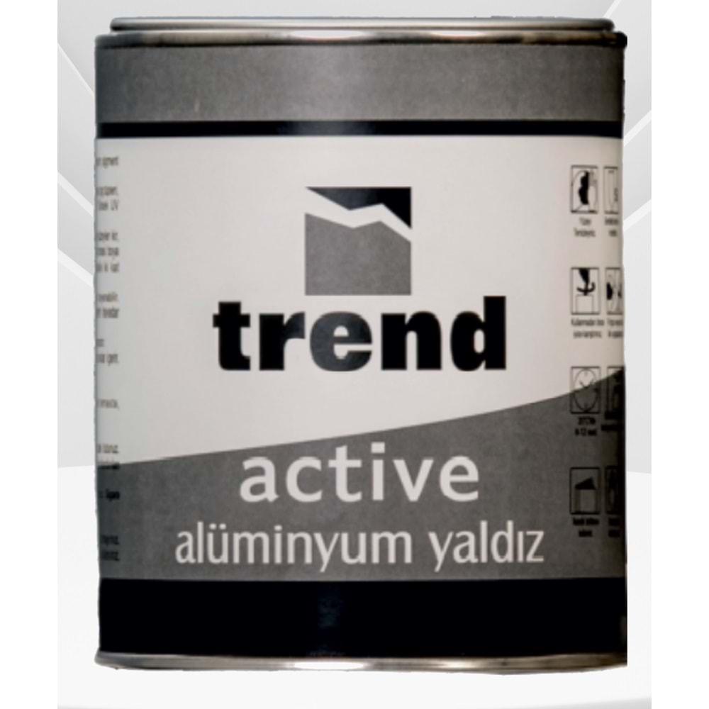 Trend Active Alüminyum Yaldız 1/4 (Gümüş)