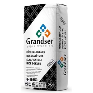 Grandser Mineral Dokulu Dekoratif Sıva (İnce) 25 kg