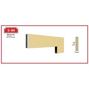 Dekoras Düz Söve S-64 (10x3x3 cm)