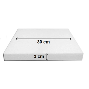 Strafor Kare Pasta Altlığı Taban (30x30x3 cm)