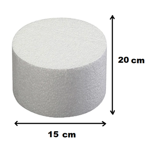 Strafor Tek Katlı Maket Pasta (15x20 cm)