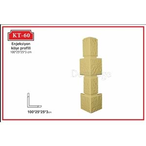 Dekoras Köşe Taşı DKT-60 (18.5x18.5x100 cm)