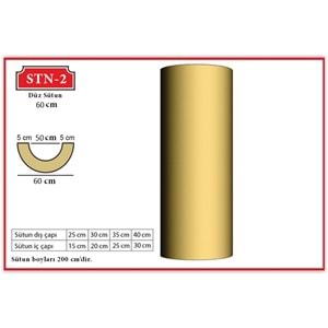 Dekoras Düz Sütun STN-2 (Çap 60 cm)