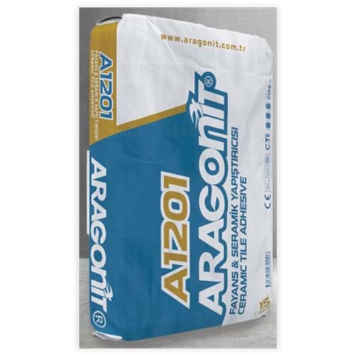 Aragonit Fayans ve Seramik Yapıştırıcı 25 kg (Gri)