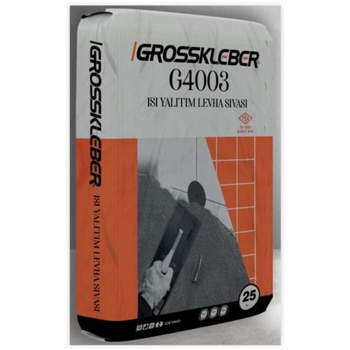 Aragonit Grosskleber Isı Yalıtım Levha Sıva 25 kg (Gri)