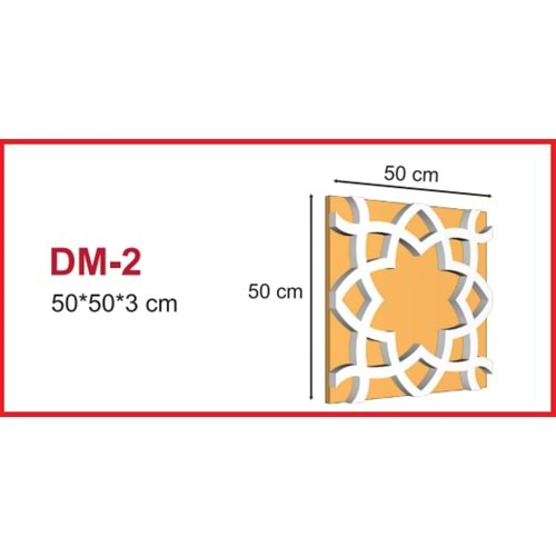 Dekoras Dekoratif Cephe Motifi DM-2 (50x50x3 cm)