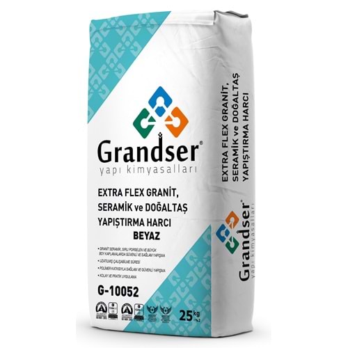 Grandser Extra Flex Yapıştırma Harcı (Beyaz) 25 kg