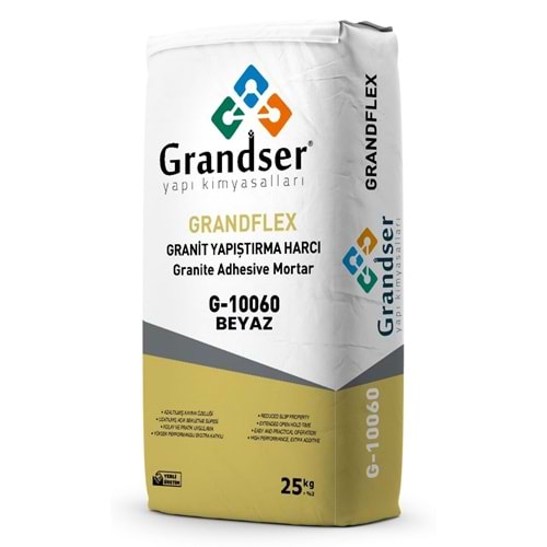 Grandser GrandFlex Granit Yapıştırma Harcı (Beyaz) 25 kg