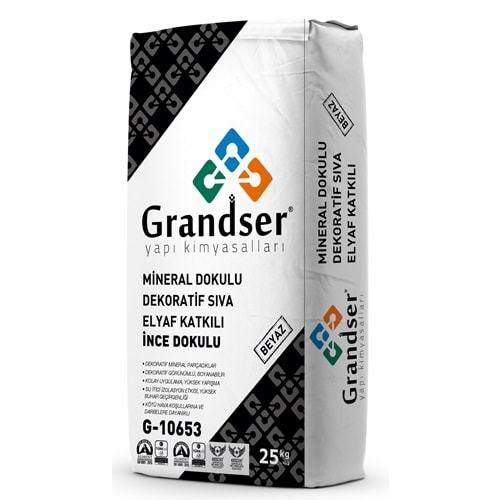 Grandser Mineral Dokulu Dekoratif Sıva (İnce) 25 kg