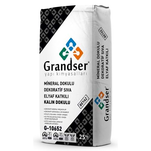 Grandser Mineral Dokulu Dekoratif Sıva (Kalın) 25 kg