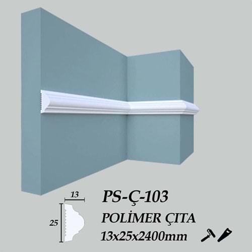 TYT Polimer Çıta PS-Ç-103 (13x25x2400 mm)