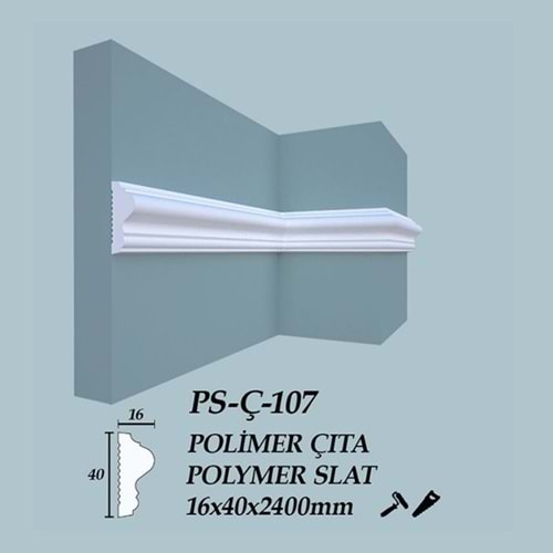 TYT Polimer Çıta PS-Ç-107 (17x40x2400 mm)