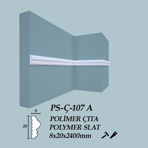 TYT Polimer Çıta PS-Ç-107 A (8x20x2400 mm)