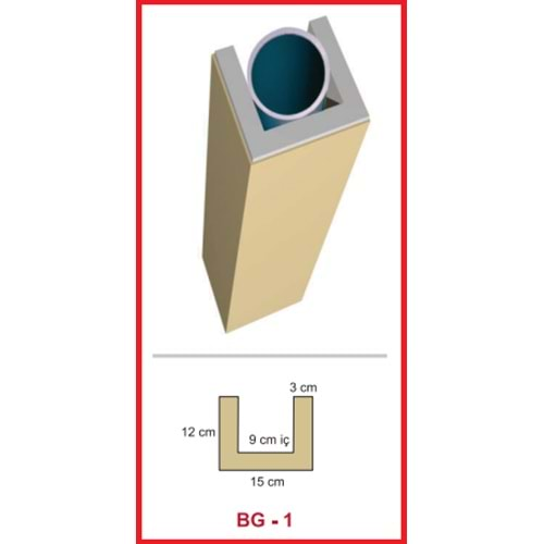 Dekoras Boru Gizleme BG-1 (9x9x3 cm)