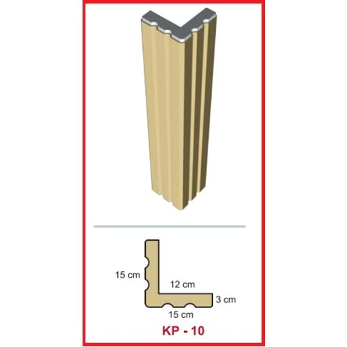 Dekoras Köşe Profili KP-10 (15x15x3 cm)