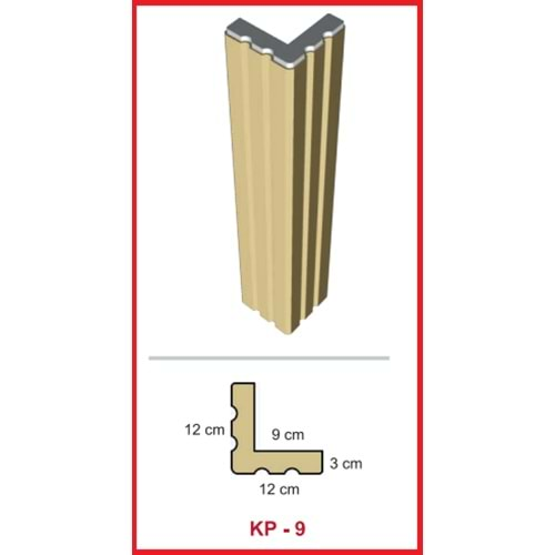 Dekoras Köşe Profili KP-9 (12x12x3 cm)