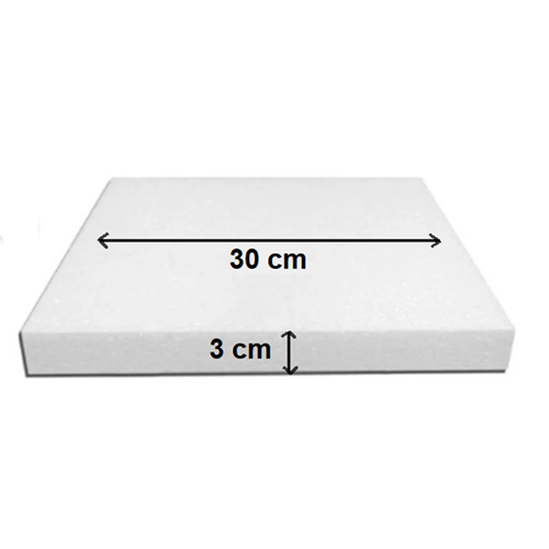 Strafor Kare Pasta Altlığı Taban (30x30x3 cm)