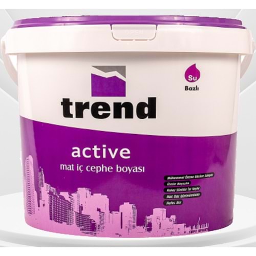 Trend Active Mat İç Cephe Plastik Boyası GLN (Beyaz)