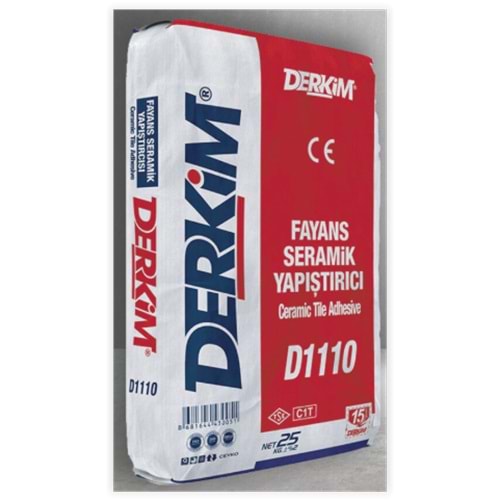 Aragonit Derkim Fayans Seramik Yapıştırıcı 25 kg (Gri)