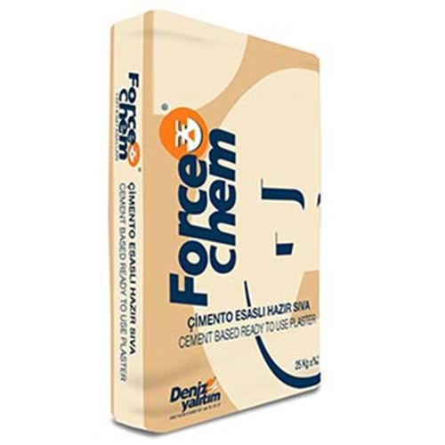 Forcechem Çimento Esaslı Hazır Sıva (Beyaz) 25 kg