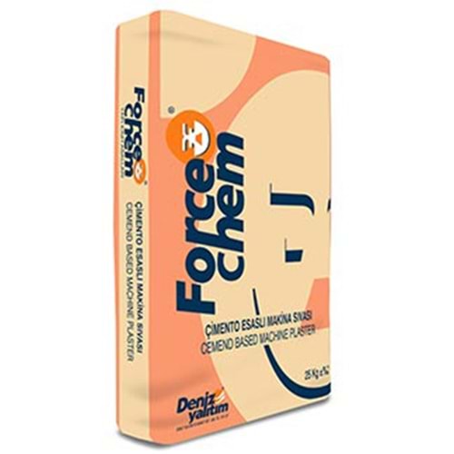 Forcechem Çimento Esaslı Makine Sıvası (Gri) 25 kg