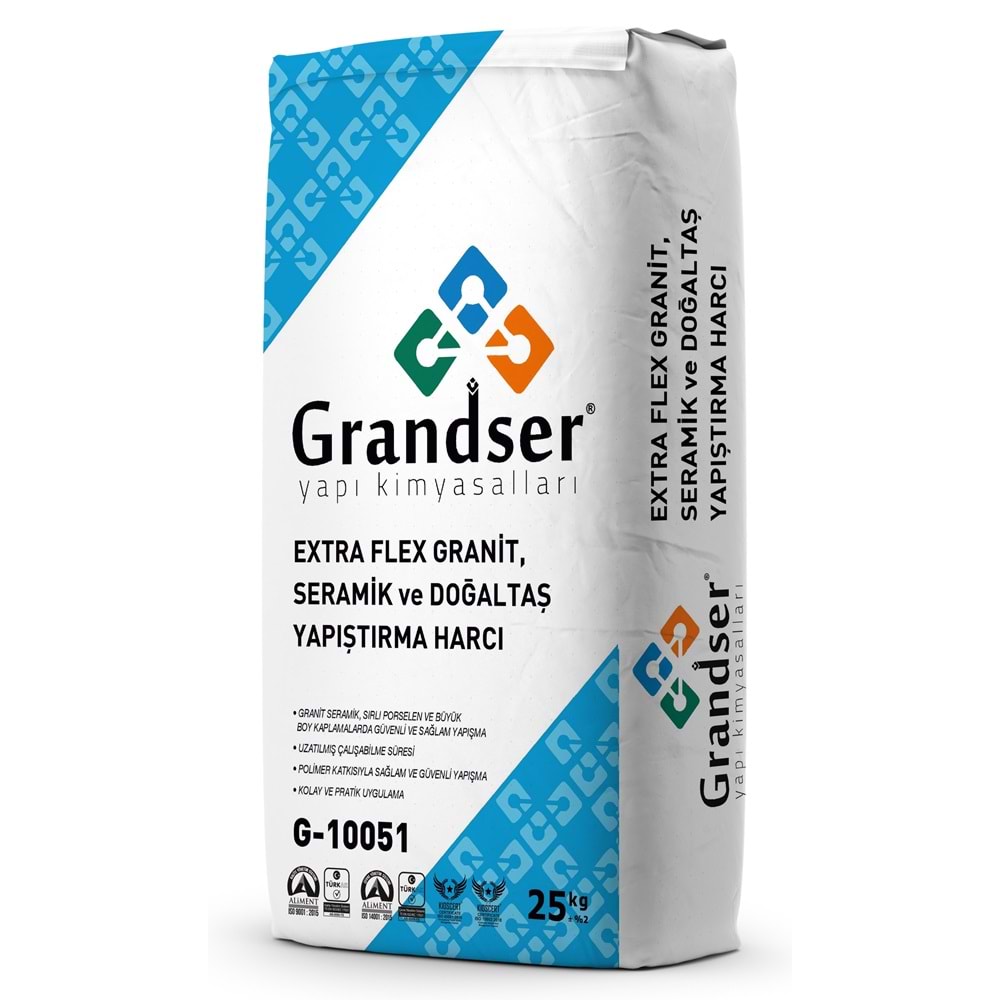 Grandser Extra Flex Yapıştırma Harcı 25 kg