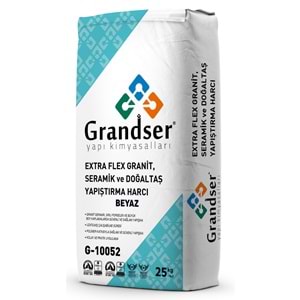 Grandser Extra Flex Yapıştırma Harcı (Beyaz) 25 kg