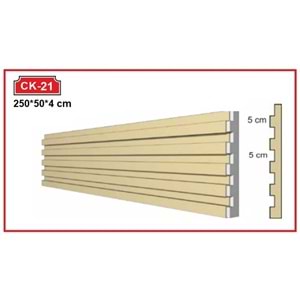 Dekoras Cephe Kaplama CK-21 Lambri Model (250x50x4 cm) 28 DNS
