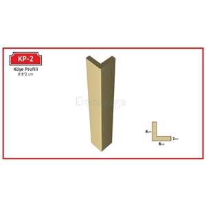 Dekoras Köşe Profili KP-2 (8x8x2 cm)