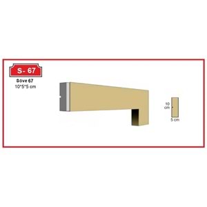 Dekoras Düz Söve S-67 (10x5x5 cm)
